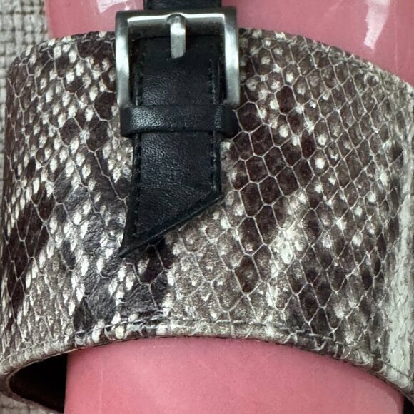 COLE HAAN Women’s Stylish Snake Skin Leather Sandals - Size 7 - Picture 3 of 5